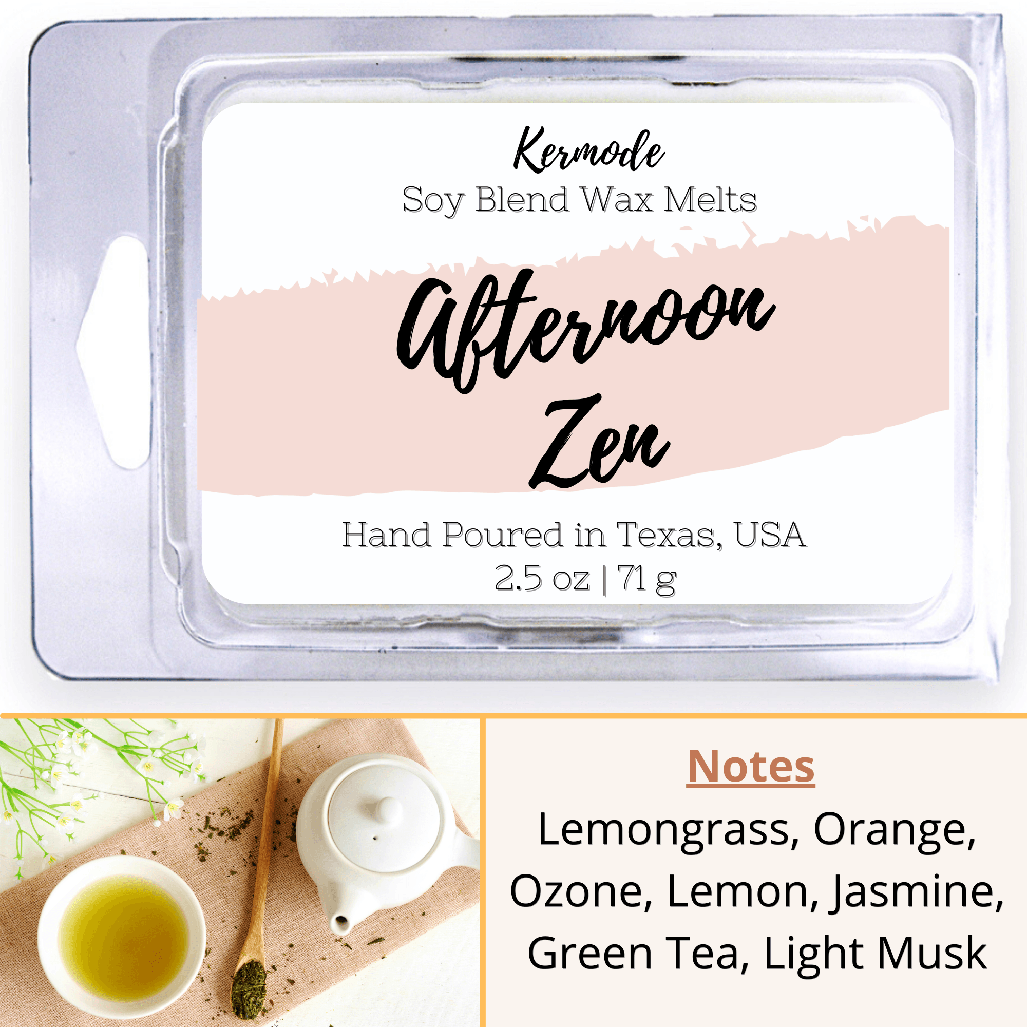 Afternoon Zen - Highly Scented Soy Wax Melts, Calm & Relaxing